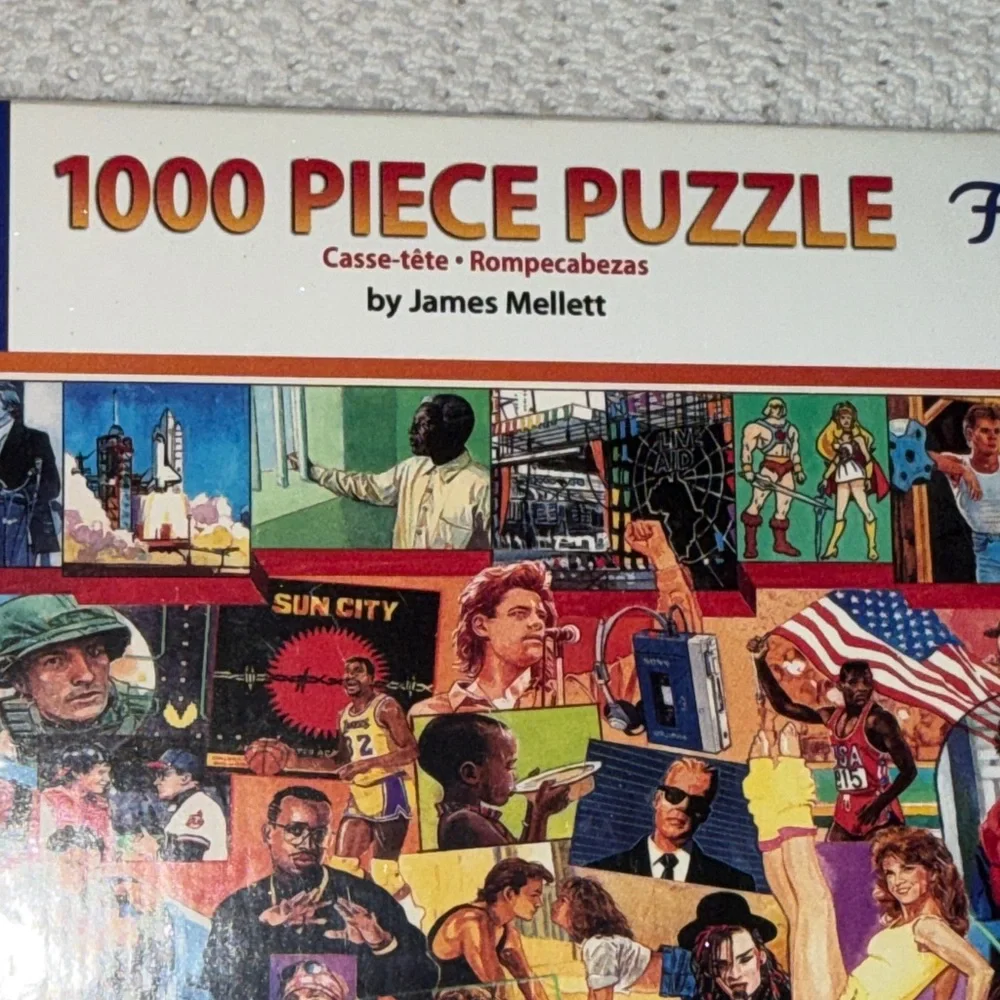 White Mountain 1980's Collage Puzzle NEW